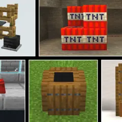 Jak zrobić stojak w Minecraft? Zobacz przykłady: stojak na zbroję, TNT, beczka, czy nawet krzesło.
