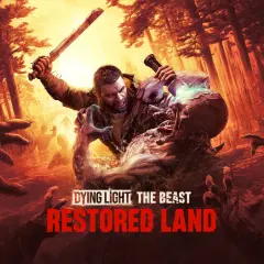 Walczący człowiek z maczetą i latarką przeciwko potworowi w lesie. To scena z gry Dying Light: The Beast.