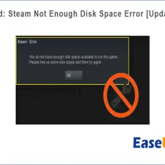 Komunikat błędu zapisu na dysku Steam: "Nie masz wystarczającej ilości wolnego miejsca na dysku".