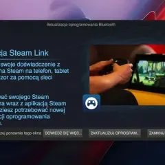 Aplikacja Steam Link pozwala grać w gry ze Steam na telefonie. Aktualizacja Bluetooth jest potrzebna do jej działania.