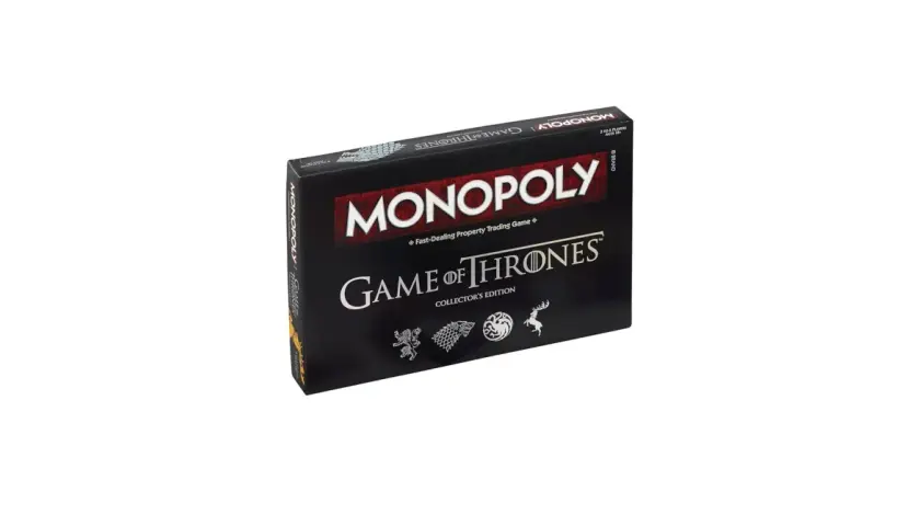 Pudełko kolekcjonerskiej edycji gry Monopoly Gra o Tron.