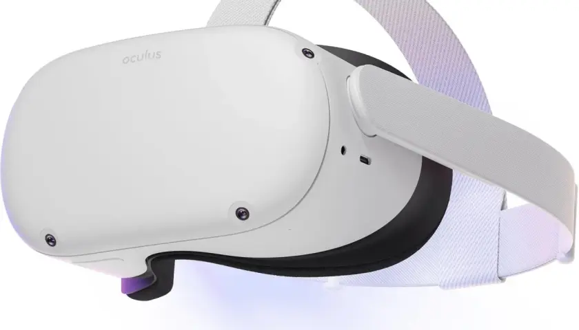 Białe gogle Oculus Quest 2. Zastanawiasz się, ile kosztuje VR? Ten model to świetny punkt startowy do wirtualnej rzeczywistości.