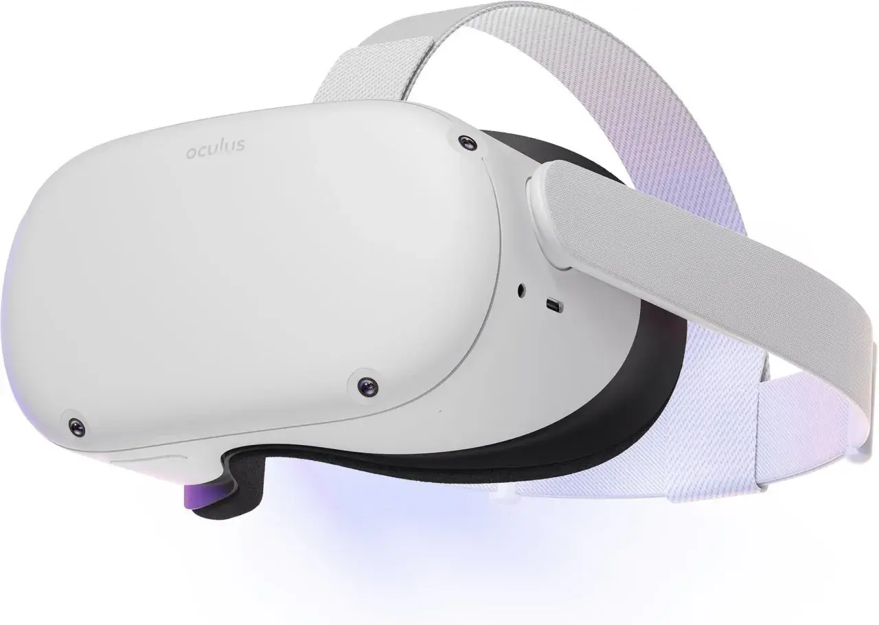 Białe gogle Oculus Quest 2. Zastanawiasz się, ile kosztuje VR? Ten model to świetny punkt startowy do wirtualnej rzeczywistości.