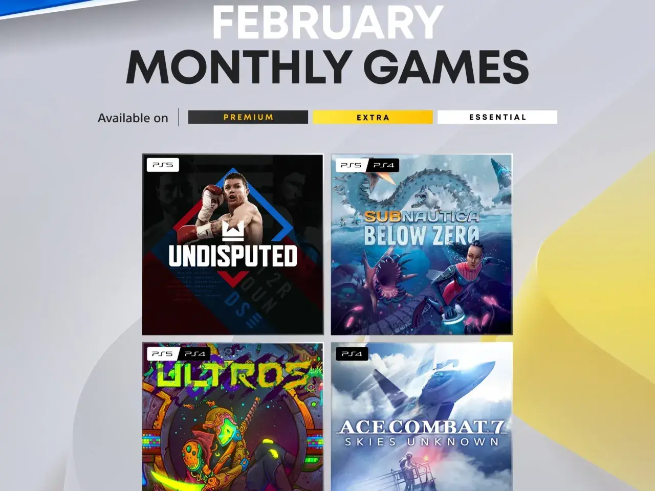 Gry w ramach PS Plus na luty: Undisputed, Subnautica: Below Zero, Ultros i Ace Combat 7.