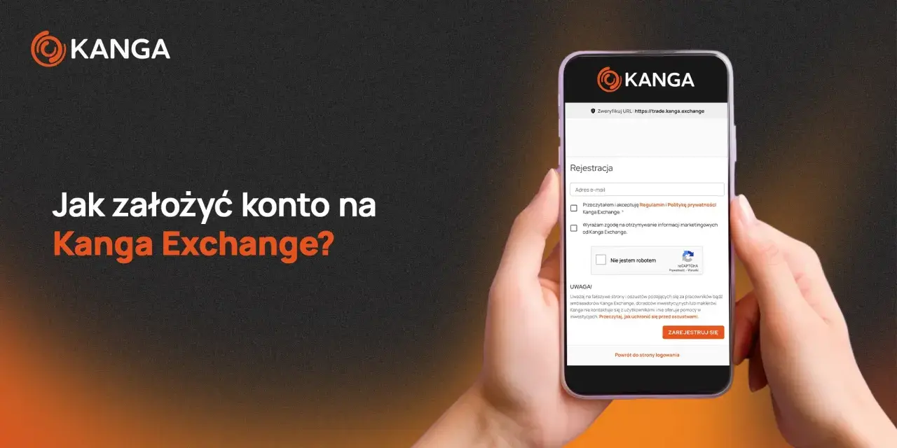 Jak założyć konto w grze Kanga Exchange? Formularz rejestracyjny na telefonie komórkowym.