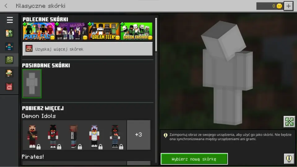 Jak zmienić skina w Minecraft? Java i Bedrock krok po kroku